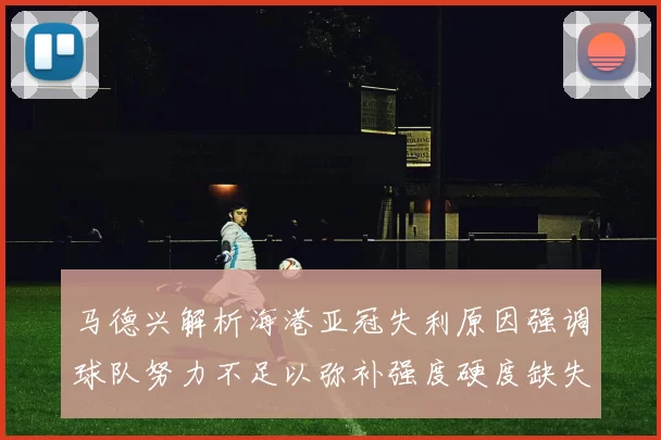 马德兴解析海港亚冠失利原因强调球队努力不足以弥补强度硬度缺失