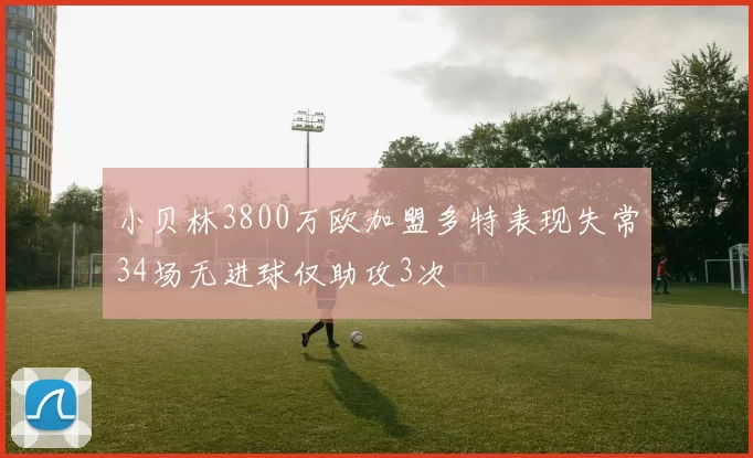 小贝林3800万欧加盟多特表现失常34场无进球仅助攻3次